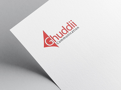 Ghuddii Logo on a paper sheet 3d animation app branding design graphic design illustration logo motion graphics typography ui ux vector