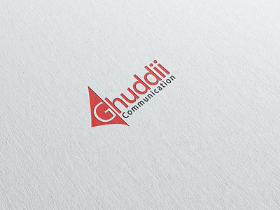 Ghuddii logo on a floor or wall paint 3d animation app branding design graphic design illustration logo motion graphics typography ui ux vector