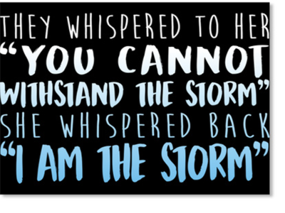 I Am The Storm Quote Cover 3 3d 4k animation branding designer softwore graphic design hd logo motion graphics motivational quote quote success story