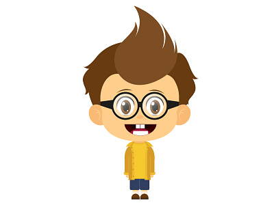 Naughty Boy boy cartoon cute drawing illustration naughty specs