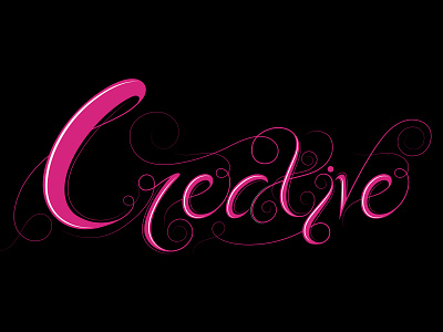 Lettering - Creative calligraphy english words font design font style lettering script style
