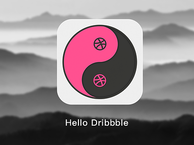 Hello Dribbble！ dirbbble icon ios