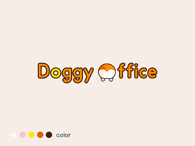 Doggy office Logo ui 向量 品牌 商标 图标 应用 插图 活版印刷 设计 身分