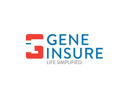 Gene Insure clever logo creative icon g insure life minimal logo negative space icon
