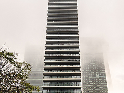 SKY IS FALLING clouds design lines monochrome photo photograph smog toronto