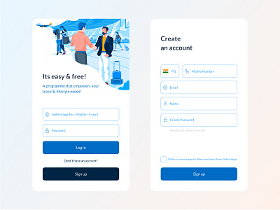 Airline Sign Up Page airline airport airticket booking flight flying hero illustration icon illustration login onboarding shopping signup spot illustration success ticket travel ui vacation website