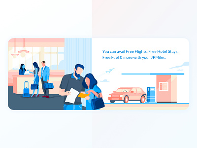 Banner Design airline airport banner booking business car corporate couple flight fuel hotel hotel booking illustration petrol pump reception ticket ticket booking travel ui vacation