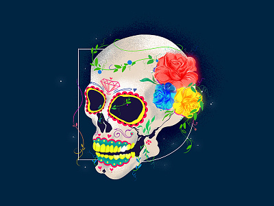 36DaysOfType 36daysoftype dayofthedeath diadelosmuertos icon illustration letter logo skull typography