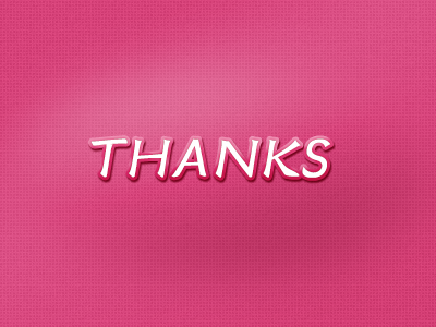 Thanks dribbble~ font