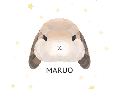 Maruo cute illustration rabbit sketch usagi うさぎ かわいい イラスト