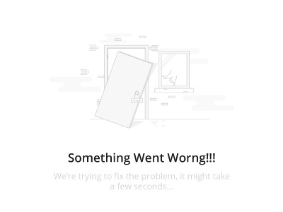 Something went wrong UI Screen screen ui