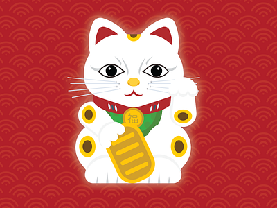 Chinese Lucky Cat design illustration vector