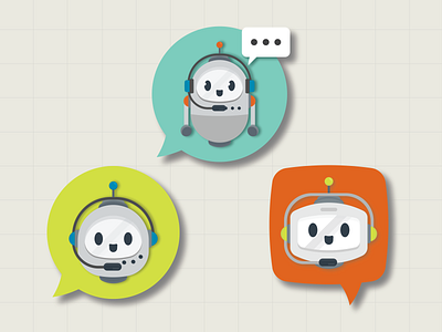 Chatbot Icons design icon illustration logo vector
