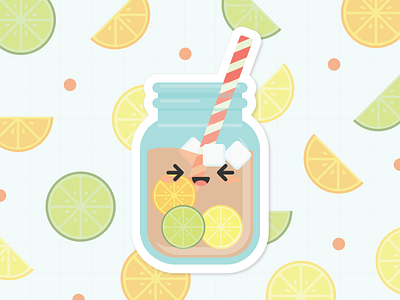 Kawaii Summer Drink design illustration vector
