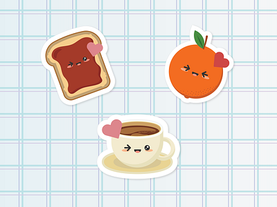 Kawaii Breakfast Bunch 2 design flat design illustration vector