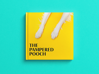 The Pampered Pooch book book cover design graphic design illustration page layout printed media