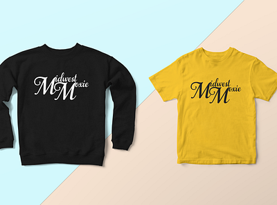 Midwest Moxie branding design graphic design merchandise mockup printed media shirt