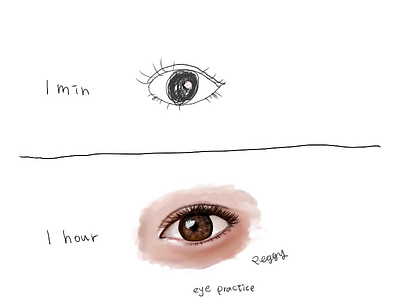Eye practice doodling drawing eye sketch