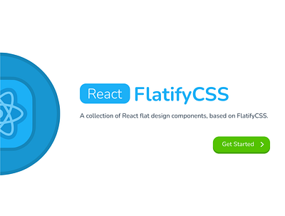 React FlatifyCSS: the flat design React component library css duolingo flat flatifycss homepage intro javascript minimal react react flatifycss ui web
