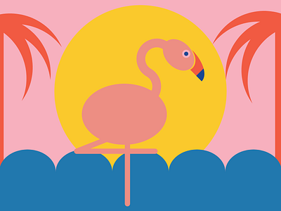 Flamingo concept design illustration