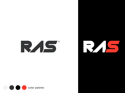 RAS Logo Design branding branding design design dribbble flat logo logo design logotype rassportswear sketch