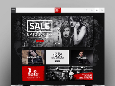 The Dark Fashion dark ecommerce fashion gothic icon pakistan ui ux website