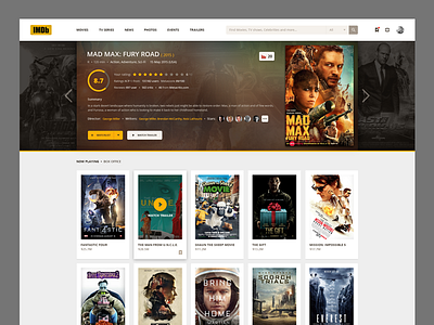 IMDb design concept