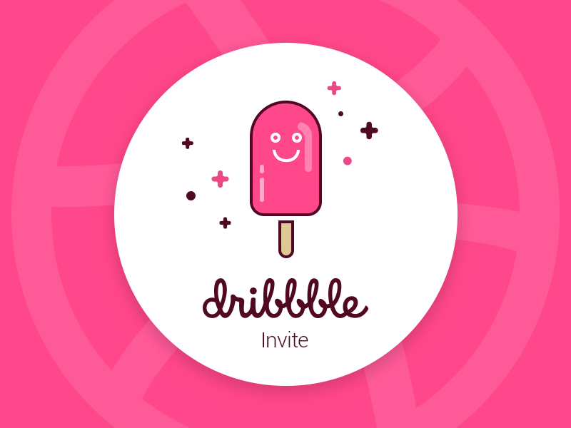 1 Dribbble invite cream dribbble ice icon invitations invite pakistan waiting