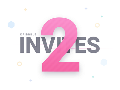 Dribbble Invites 2 clean color creative designers dribbble icon invites pk shots ui ux