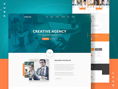 Pixellab - Creative PSD Template 