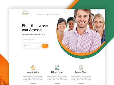 Job Career Portal career designer icons interface job landing page portal profile seeker ui ux