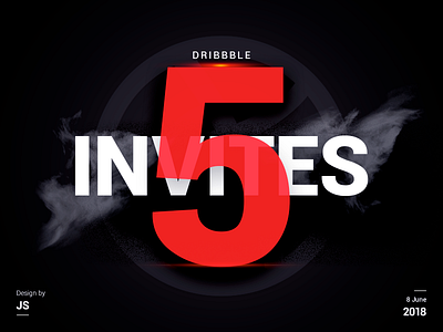 Dribbble Invites 5invitation color designers draft dribbble five giveaway icon invite pk ui ux