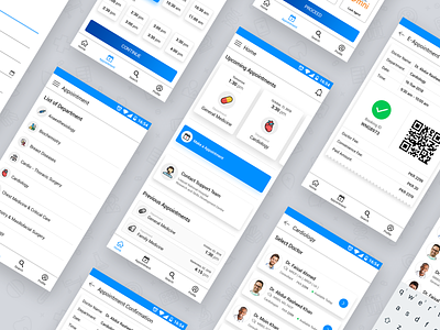 Medical/Healthcare Appointment Booking App appointment doctor flat healthcare icon medical medical app patient pk ui userinterface ux