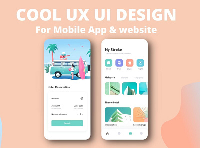 cool UX UI design branding design graphic design illustration logo typography ui ux ux ui design vector