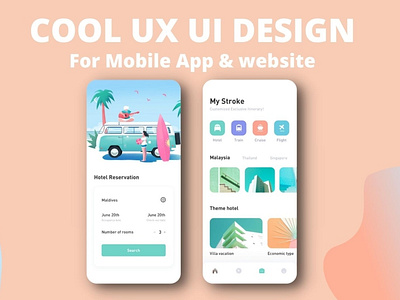 cool UX UI design