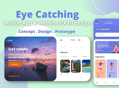awesome eye catching mobile app and website UX UI design branding design graphic design illustration ui ux ux ui design