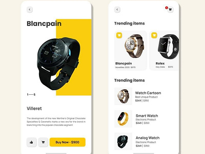 e commerce store for watches application ui design custom ui design e commerce for watches ui design ui design ui design for watches user interface desginer watches app ui design