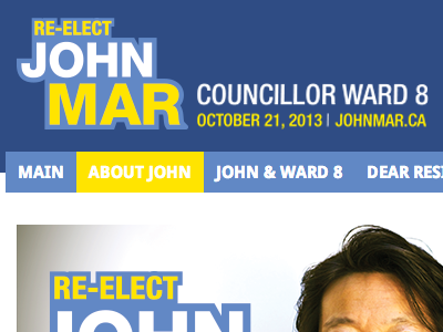 Campaign Web Site For Local Candidate css flat design html jquery