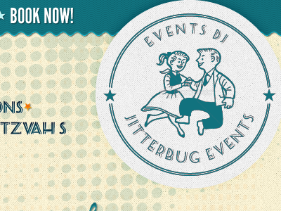 JitterBug Events Site Preview preview web design