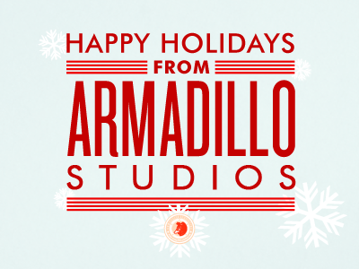 2012 Armadillo Studios Holiday Cards armadillostudios christmas cards happy holidays