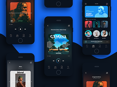 TEMPO 🎧 Music App app music player ui ux