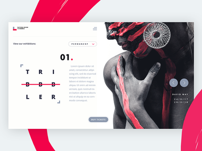 Museum of Dribbble Landing Page