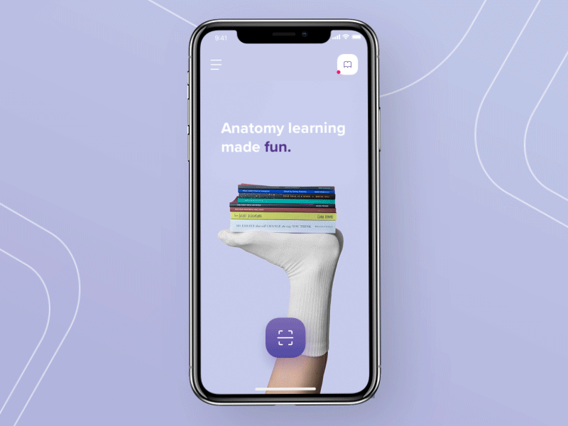 Anatomic - User Interaction ux ui design app mobile anatomy health reality augmented ar android ios