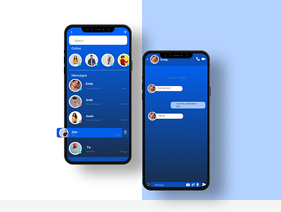 Direct Messaging #Dailyui #013 app design figma ui ux