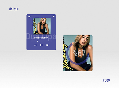 Daily 009 - Music Player 009 challenge daily9 ui