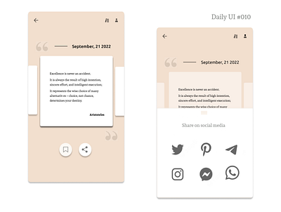 Daily UI 010 - Social Share 010 daily010 dailyui ui