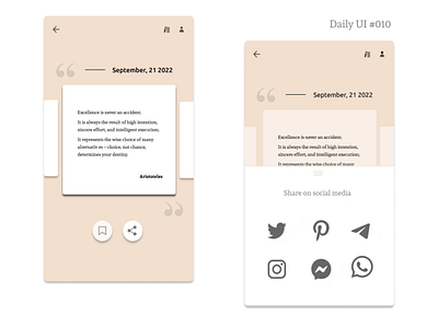 Daily UI 010 - Social Share