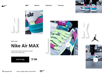 Nike branding design typography ui ux
