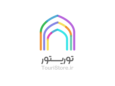 TouriStore Logo branding color farsi iran logo startup store tourist traditional type