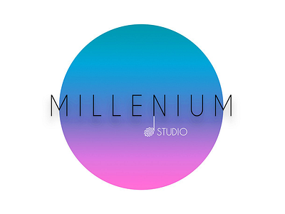 Logotype Mullenium Studio colors logo logotype millenium music studio